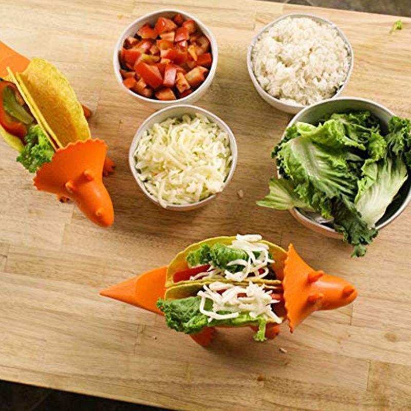 Food Grade Dinosaur Shape Plastic Food Holder Cornmeal Burritos Holder