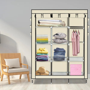 Ktaxon 69" Portable Closet Wardrobe Clothes Rack Storage Organizer & Shelf Home Cabinet