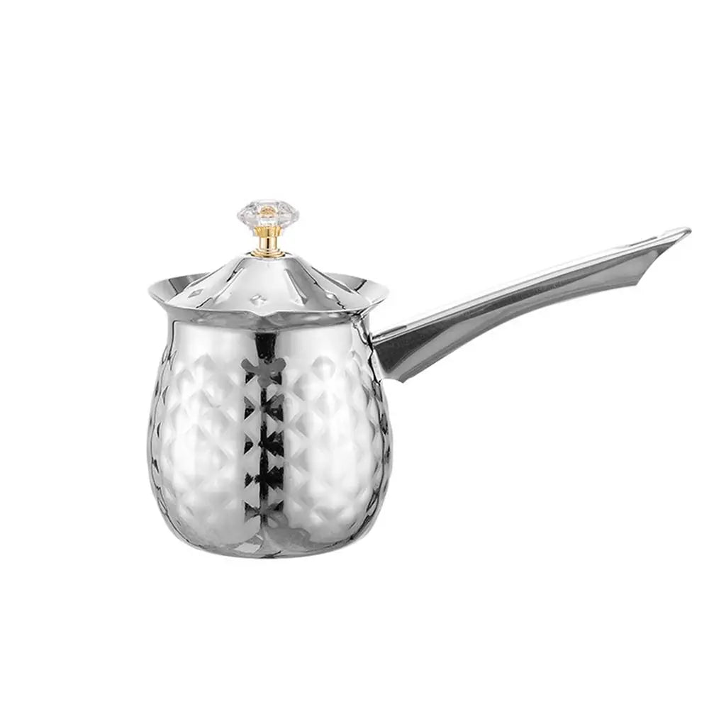 Durable Handcrafted Turkish Coffee Pot Handle Lid Melting Jug Stable Anti-slip Heating Pot Stove Top