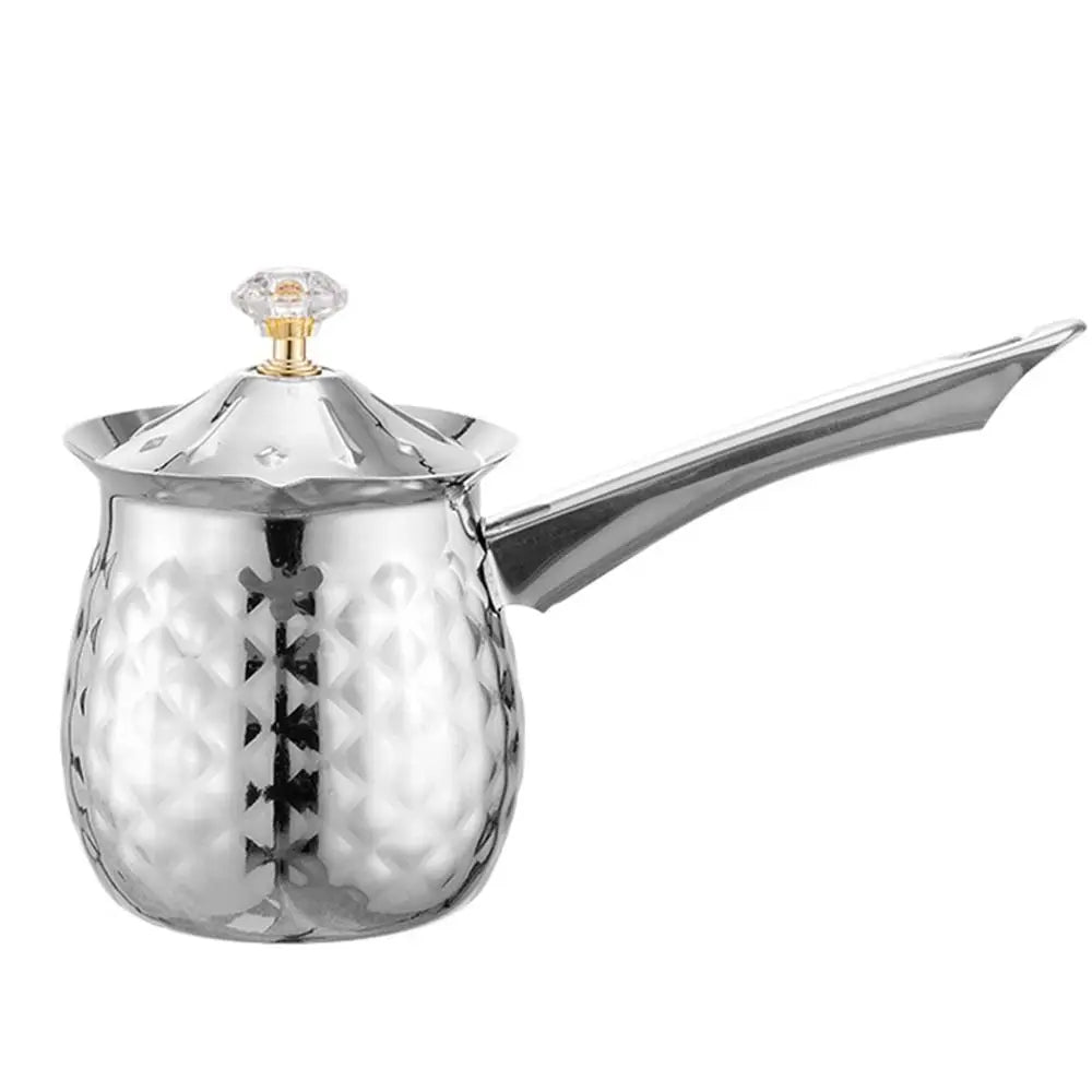 Durable Handcrafted Turkish Coffee Pot Handle Lid Melting Jug Stable Anti-slip Heating Pot Stove Top