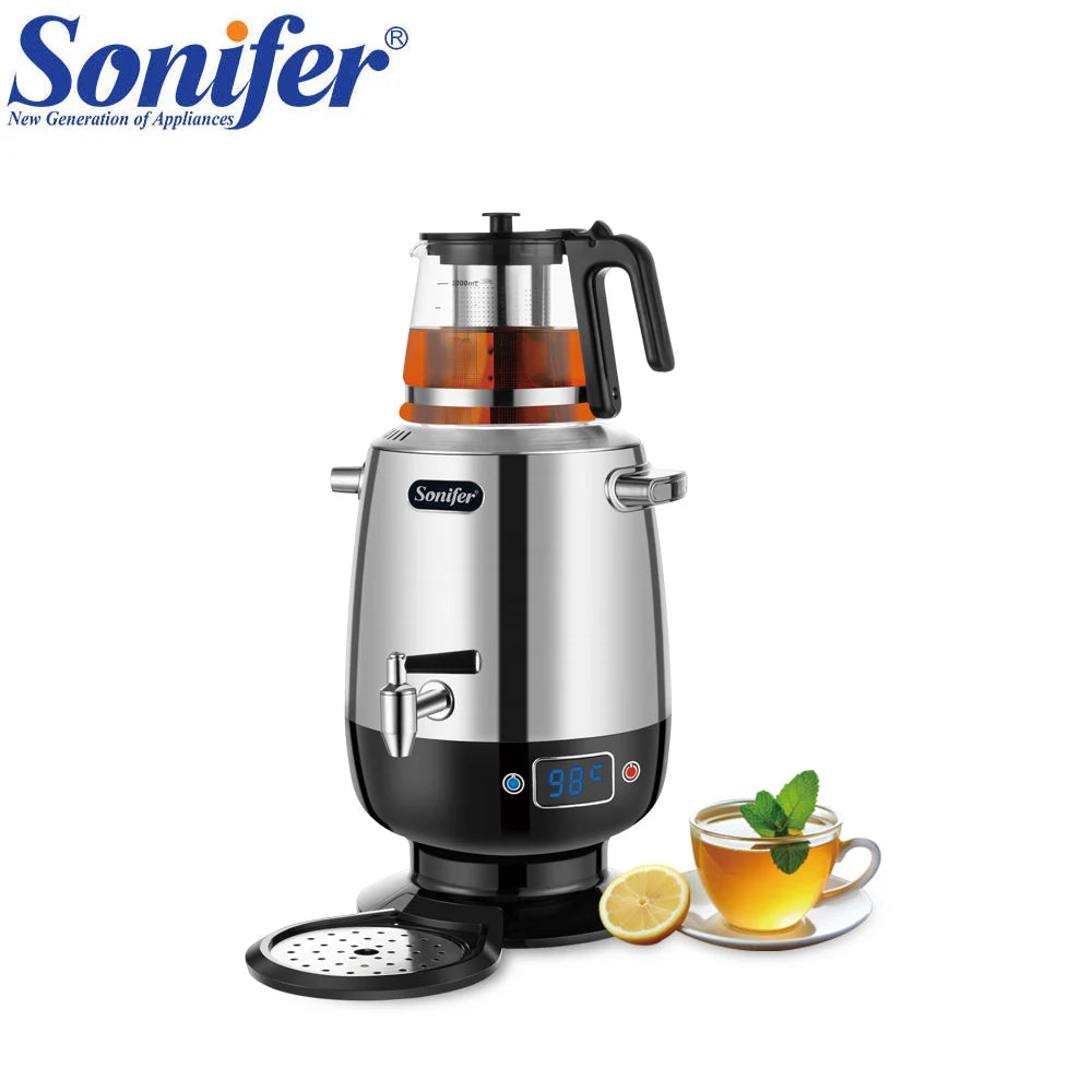 Sonifer 5L Electric Samovar Electric Kettle Stainless Steel Smart Kettle Whistle Kettle Samovar Tea Thermo Pot Gift SF2088