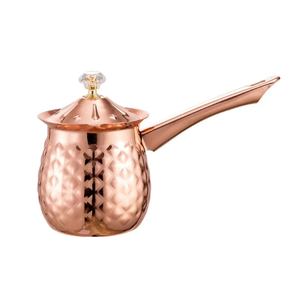 Durable Handcrafted Turkish Coffee Pot Handle Lid Melting Jug Stable Anti-slip Heating Pot Stove Top