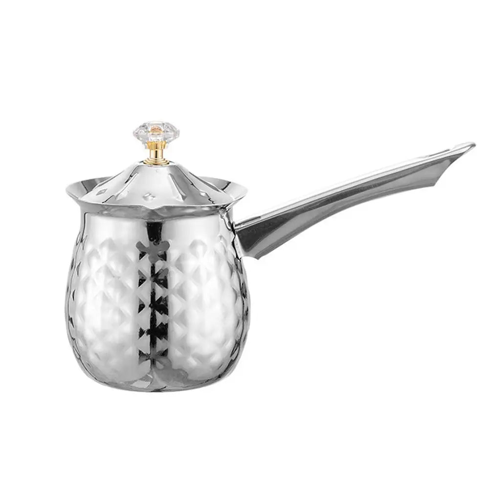 Durable Handcrafted Turkish Coffee Pot Handle Lid Melting Jug Stable Anti-slip Heating Pot Stove Top