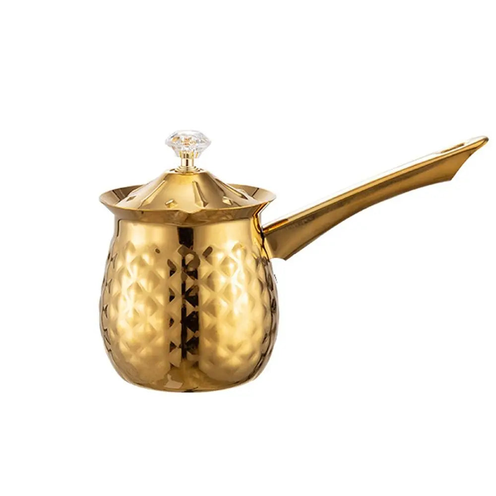 Durable Handcrafted Turkish Coffee Pot Handle Lid Melting Jug Stable Anti-slip Heating Pot Stove Top