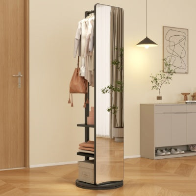 Full  Ength Mirror, Rubber Wood   Mirror  65.7x17.7 Inches  Mirror Width  13.7 Inches  Large Full Length Mirror  Easy To Dress  Organize And Place In The Bedroom Living Room Office Cloakroom