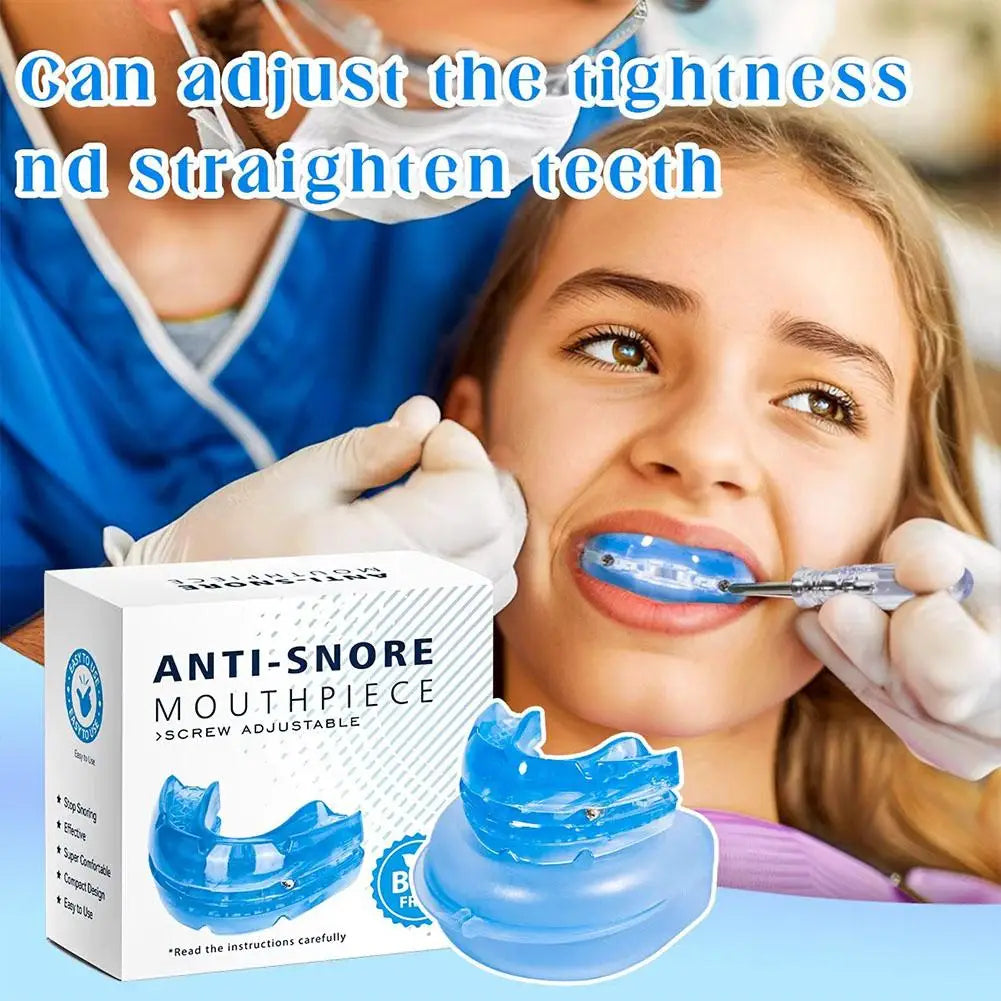 Anti-Snoring Device Anti Snoring Mouthpiece Mouth Guard for Women Men Snore Reducing Most Comfortable Adjustable Oral Appliance