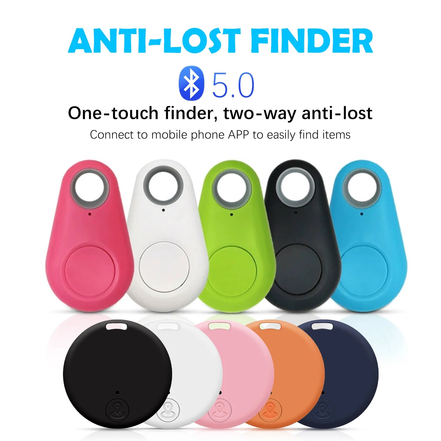 Bluetooth phone anti-lost device, key and wallet two-way alarm locator, anti-lost device tracker, two shapes available