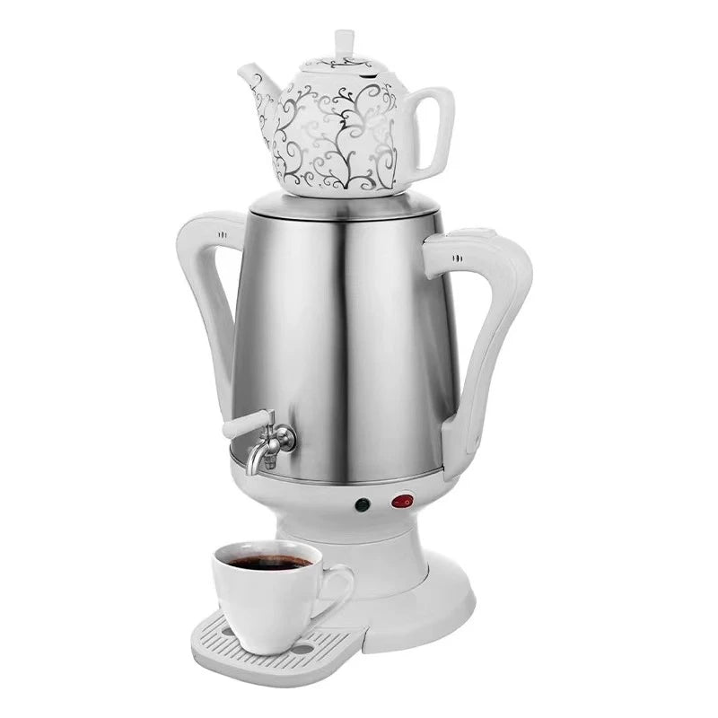 Samovar Turkish Pot Electric Kettle Set To Brew Black Tea